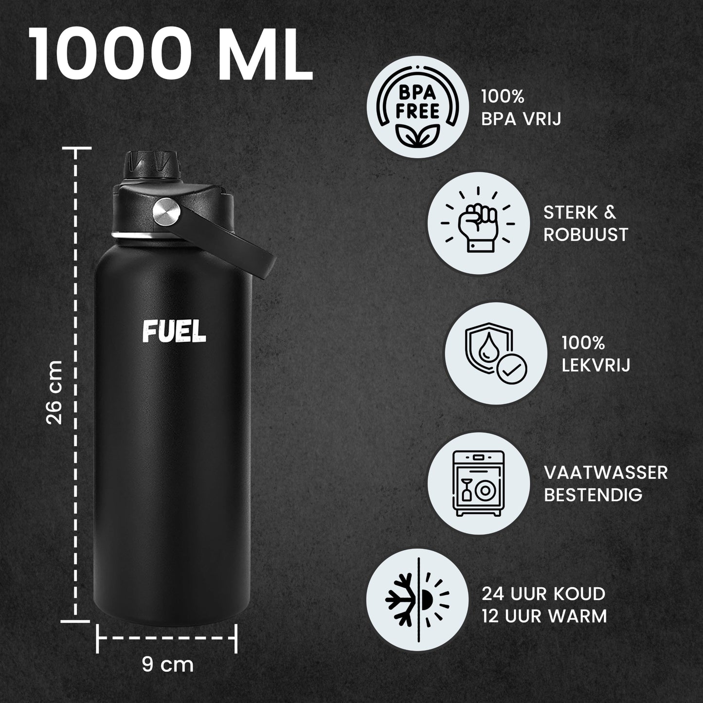 FUEL Drinkfles - 1000 ML