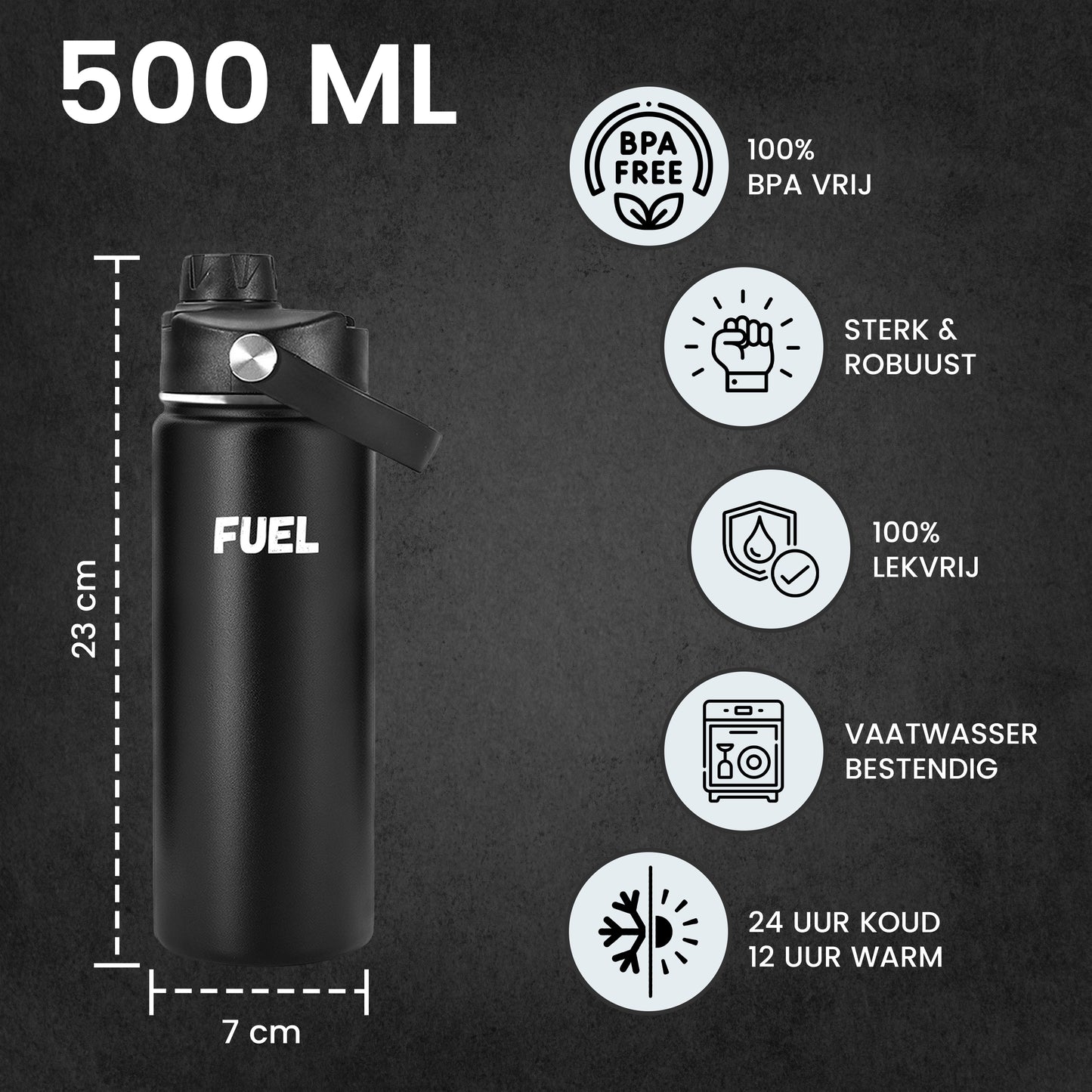 FUEL Drinkfles - 500 ML