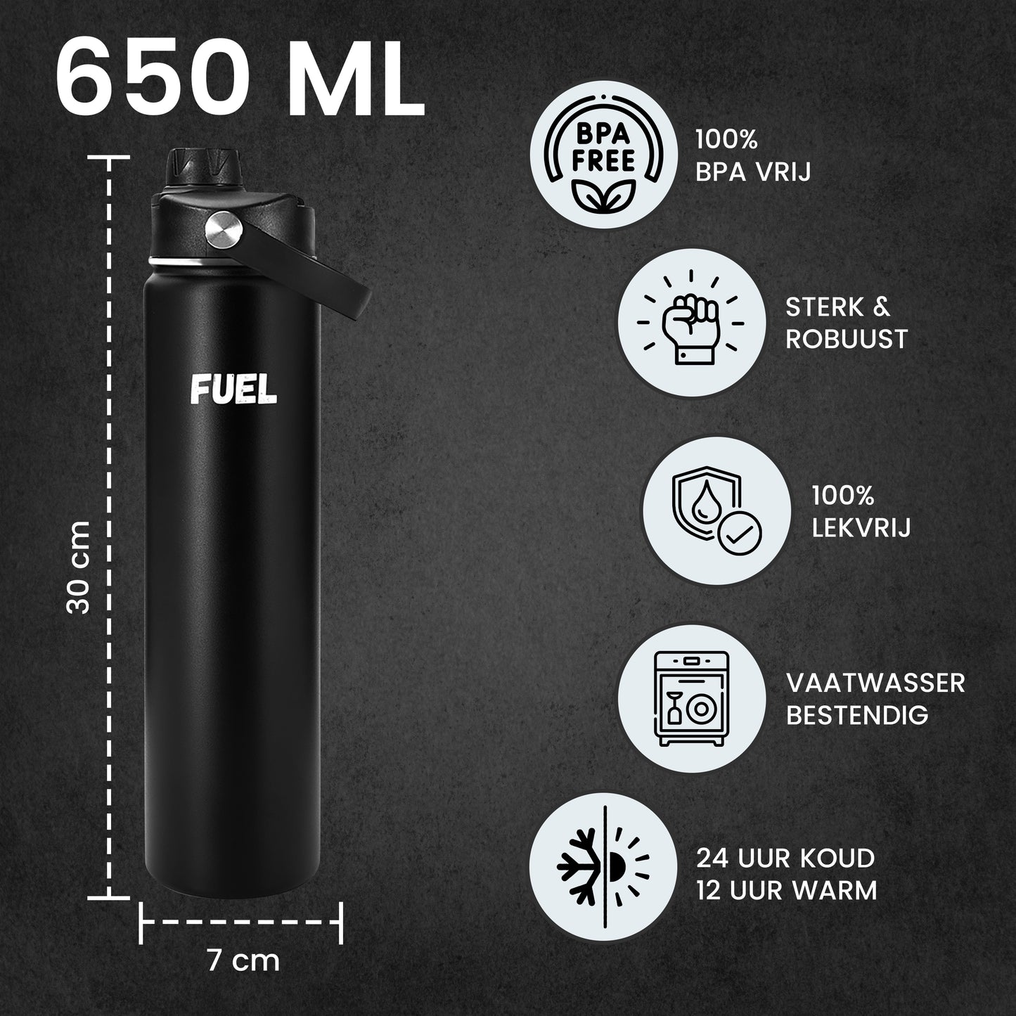 FUEL Drinkfles - 650 ML